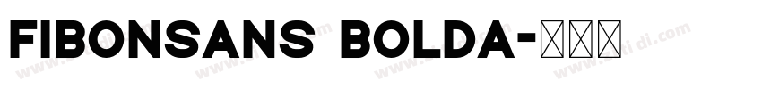 FibonSans Bolda字体转换